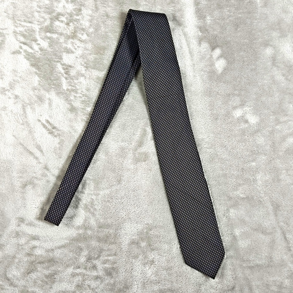 Gucci Tie Mens Black Polka Dot Skinny Silk Made In Italy Luxury Des